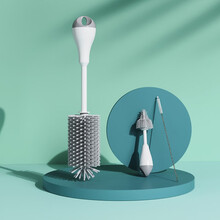 安配 婴儿硅胶奶瓶刷 奶嘴刷 吸管刷 三件套AP3372 灰