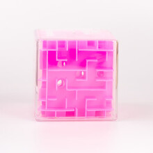 3d立体迷宫 3D立体迷宫魔方儿童智力训练培养走珠闯关幼儿园亲子益智玩具礼物 玫红