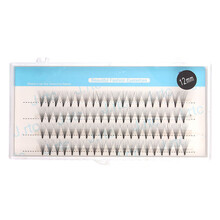 嫁接睫毛朵毛4排大量实惠装3根5根10根点胶自然浓密款假睫毛 三根朵毛10毫米 一盒