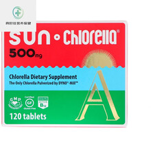 现美国 Sun Chlorella 破壁小球藻,500 mg,120粒