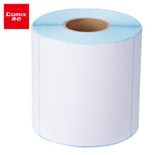 齐心(Comix)100*100mm 500张/单卷 C6421 三防热敏纸标签 不干胶打印纸 条码纸