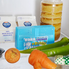 日本进口夏季冰箱除味盒除味剂 活性炭除臭剂 冰箱除异味活性炭消臭去味保鲜 蓝色【冷冻室专用】