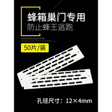 养蜂中蜂防逃框蜜蜂中蜂防跑王片中蜂防逃片蜂箱巢门蜂王防跑片防盗蜂隔王片50个工具