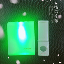 七彩闪光无线门铃家用远距离一拖一拖二老人聋哑人呼叫强闪光 一按钮一接收机(标配)