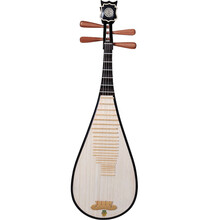 敦煌琵琶 572 色木/乌木相/木轸/混水式/如意头花/牡丹头花 如意头花