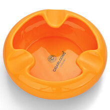 茄龙 （CIGARLOONG）雪茄烟灰缸三烟槽陶瓷烟灰缸时尚精美客厅摆件CLG-20JN1 黄色