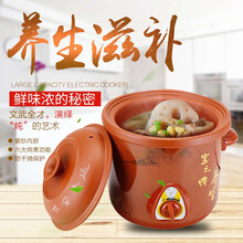 电炖锅砂锅全自动煮粥神器紫砂迷你煲汤家用陶瓷电炖盅电砂锅 手动款 3.5升