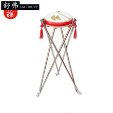 7寸8寸9寸牛皮说书鼓书鼓毽子山东京东东北梅花湖北京韵大鼓 月牙板