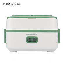 荣事达电热饭盒304不锈钢保温插电加热带热饭神器上班族便携便当 单层 草绿色 加餐具