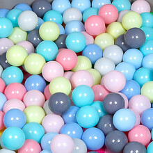 儿童海洋球折叠池围栏无毒无味家用婴儿室内塑料波波球球彩色玩具 200个海洋球【7CM】