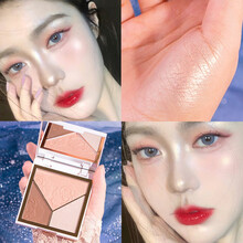 PIAC小奥丁高光三色修容盘哑光鼻影脸部提亮闪粉阴影修容神仙高光三合一体盘 01