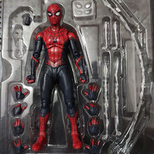 复仇者联盟英雄归钢铁蜘蛛侠手办模型荷兰弟玩具公仔关节可动人偶 浅灰色