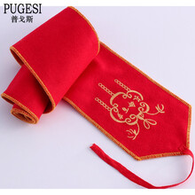 婴儿大红福腰带吉祥带 新生儿绑腰带尿布带红色福字包被固定带 红色烫金腰带 59cm