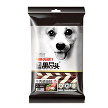 超市	黑鼻头宠物零食 狗零食 牛肉鳕鱼棒400g