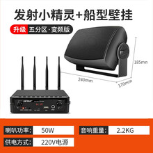 先科（SAST）无线蓝牙吸顶音响壁挂壁喇叭家用天花吊顶套装嵌入式室内店铺餐厅吊球背景音乐家用音箱分区 发射器+船型低音壁挂 音响数量（4）