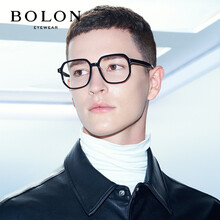 BOLON暴龙眼镜21年新款近视眼镜框质感板材光学架防蓝光防辐射护目镜BJ3091 B10-黑色 单镜框