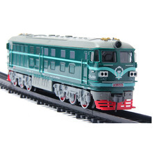 儿童电动火车轨道玩具 中国东风4B内燃机车仿真列车模型轨道套装  早教拼搭玩具 东风4B车头（绿色仅有车头） 官方标配（含3节普通5号电池）