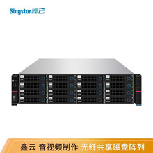 鑫云（Singstor）SS300G-16S光纤共享磁盘阵列 16盘位音视频制作高性能网络存储 标配 整机192TB（含16块12T原厂匹配SAS硬盘）