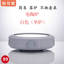 悦可堂茶炉电陶炉迷你小型铁壶煮茶器智能泡茶电磁炉家用泡茶炉煮茶器新中式茶具家用玻璃壶烧水泡茶 白色（单机）