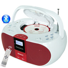 熊猫（PANDA） 530蓝牙CD播放机便携式U盘插卡DVD复读机cd机播放器收音音响英语学习随身听 红色标配+【8GU盘】