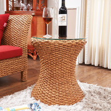 感享家居 冬夏两用印尼藤编贵妃躺椅沙发床单人现代中式卧室美人榻北欧客厅 休闲贵妃椅 1.2米左贵妃沙 茶几