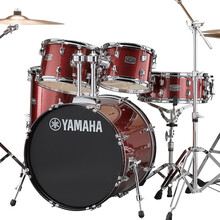 雅马哈（YAMAHA）RYDEEN 雷神架子鼓 原声鼓 演出成人舞台表演儿童爵士鼓打击乐器不带擦片 闪耀红
