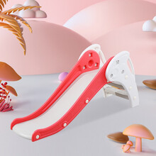 儿童滑梯室内家用小型秋千组合宝宝游乐场设备家庭小孩滑滑梯玩具 奶白红滑梯