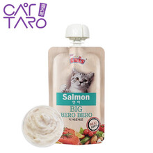 超市	猫太郎CATTARO猫条零食猫咪零食肉泥猫条 宠物猫咪流质零食  挑嘴湿粮包猫条 营养膏状猫酱罐头95g/包三文鱼
