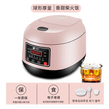 珍贡CFXB30-B智能电饭煲3l家用小型电饭锅1-2-3-4人多功能宿舍预约定时寝室煮饭 3L厚釜内胆 粉色【送赠品】