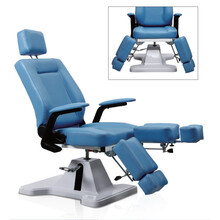 修脚椅子 足浴沙发手动躺椅 沐足疗洗脚沙发  新款刺青纹身椅可平躺 两腿可分开