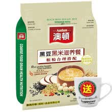 澳顿Audun 香港进口 紫山药黑芝麻米露525G（15小包）黑豆多种五谷物粗粮蔬菜营养麦片餐 黑豆黑米滋养餐