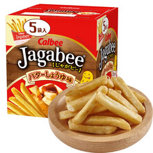 Calbee卡乐比薯片卡乐比薯条三兄弟日本进口北海道黄油酱油味咸味薯条零食 黄油酱油味薯条80g