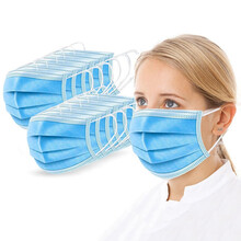 一次性民用口罩防护 含熔喷布三层透气口罩防尘飞沫成人男女防粉尘无纺布轻薄非独立包装口鼻罩学生出行使用 成人款口罩100只 密封