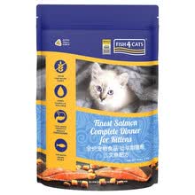 超市	海洋之星(Fish4Dogs) 三文鱼配方 天然无谷低敏幼猫 猫粮 小颗粒1磅装