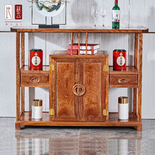 比艺 红木家具非洲花梨（学名：刺猬紫檀）实木餐边柜 新中式多功能橱碗备餐柜酒柜客厅储物柜置物收纳柜
