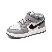 ℂ℘官方特价 好质量 高品质aj童鞋官网正版秋冬款男童鞋子加绒儿童版棉鞋运动鞋秋款潮 灰色 26 脚长17.5cm