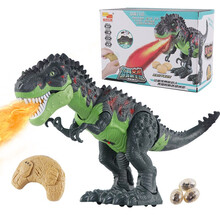 可喷雾机械恐龙机器人可移动 电动恐龙玩具仿真霸王龙会走路灯光声音恐龙模型儿童男孩礼物 遥控电动喷雾下蛋霸王龙