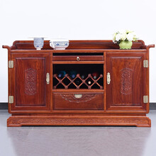 DFJXW F红木家具缅甸花梨（学名：大果紫檀）餐边柜厨房储物柜酒柜碗碟柜实木新中式收纳柜v 长168*宽42*高96cm