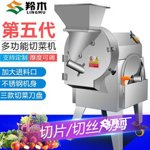 羚木 切菜机商用全自动多功能切菜器土豆切片切丝切丁机商用封闭式学校酒店食堂用电动蔬菜切菜机 801型(切丝切片切丁)