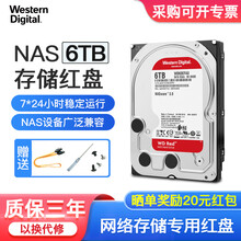 西部数据（WD）红盘 企业级nas机械硬盘2t/3t/4t/6t/8t/10t 网络存储服务器硬盘 6TB（WD60EFAX）