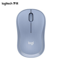 罗技（Logitech）M221无线静音鼠标 商务家用办公便携鼠标 带无线2.4G微型接收器 雾霭蓝