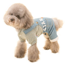 【加绒加厚】喵先生 宠物狗狗衣服 狗衣服泰迪柯基贵宾小型犬秋冬衣服背带裤棉衣小狗衣服猫衣服宠物服装狗 绿色背带裤M号推荐6-7斤宠物