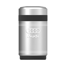 奥迪车载纸巾盒扶手箱 A3/A4L/A5/A6L/A8L/Q2/Q3/Q5L/汽车水杯槽位抽纸筒 奥迪专用【金属银】