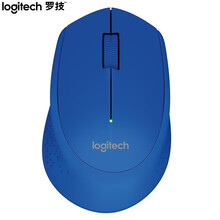 罗技（Logitech）M280(M275) 鼠标 无线鼠标 办公鼠标 右手鼠标 企业采购 蓝色 带无线2.4G接收器