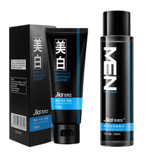 杰克仕男士爽肤水补水保湿水脸部控油美白男生收缩毛孔紧肤水去黑头面部男喷雾油性皮肤补水液化妆水须后水 美白洗面奶+爽肤水