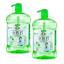 声益 小苏打冷水去油洗洁精1.5kg 盐洁/青苹果香/柠檬清香 去油无残留 洁净 温和护手 冷水去油洗洁精（苹果）1.5kg*2
