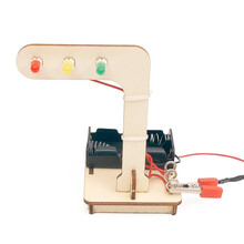 久好 DIY科技小制作 儿童STEAM玩具 手工拼装玩具 中小学生小发明作业比赛科学实验材料包 交通信号灯