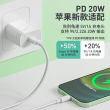OKSJ厡装 iPhone12充电器头苹果20w快充手机11pro/8xrs/7iPad6平板通用 苹果20w充电器+pd快充线