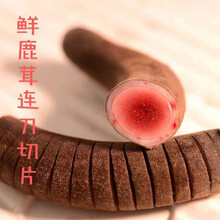 东北吉林梅花鹿整枝泡酒鲜鹿茸整只鹿场直供鹿茸鲜鹿茸下单 130克茸头连刀切