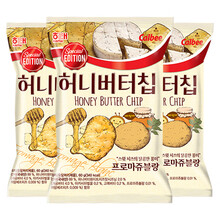 韩国进口 Calbee卡乐比海太蜂蜜黄油薯片 原味薯片张艺兴同款大礼包薯条奶酪味网红膨化休闲零食小吃 蜂蜜黄油薯片奶酪味 60g*3袋